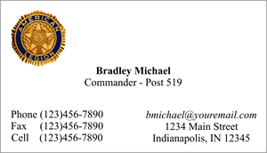 American Legion Business Card Templates Cards American Legion Flag Emblem American Legion Business Card Templates Cards American Legion Flag Emblem