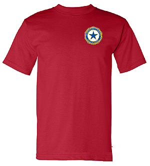 Front/Back T-shirt (Auxiliary Emblem) - American Legion Flag & Emblem