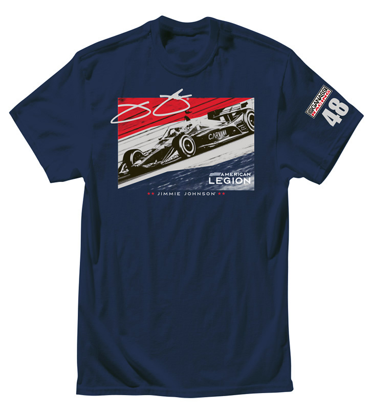 Rwb Johnson Signature T-shirt - American Legion Flag & Emblem