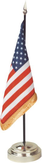 Souvenir Banquet U.S. Flag with Stand