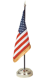 Souvenir Banquet U.S. Flag with Stand