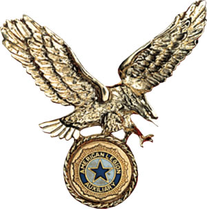 Eagle Pin with Auxiliary Emblem