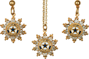 Multi-Star Jewelry Set with Auxiliary Emblem