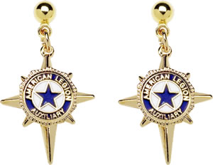 Starburst Earrings with Auxliary Emblem