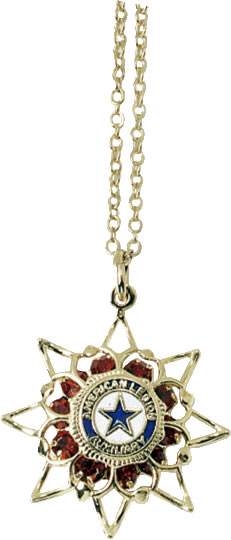 Ruby Star Necklace with Auxliary Emblem