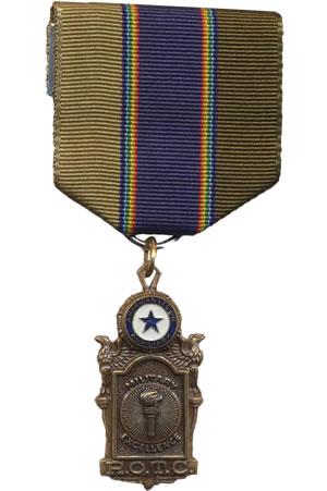 Auxiliary ROTC Military Excellence Medal & Ribar