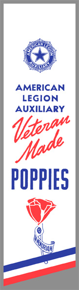 Poppy Lapel Streamer