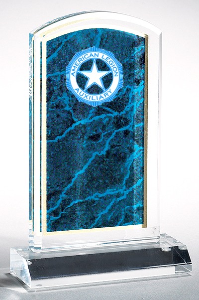 Auxiliary Marble Image Award Plaque - 5