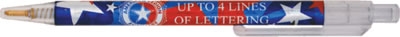 Patriotic Stars Personalized Pen with Auxiliary Emblem