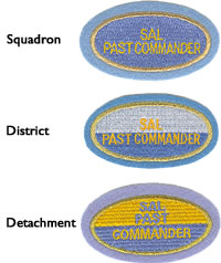 SAL Past Officer Embroidered Insignia