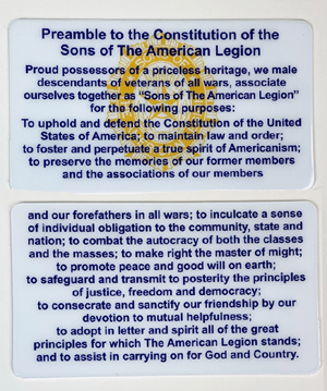 Preamble Pocket Card (SAL)