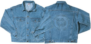 Embossed Emblem Denim Jacket - Legion