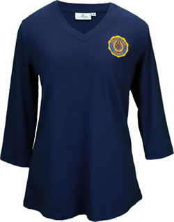 Lady Legion 3/4-Sleeve V-Neck T-Shirt