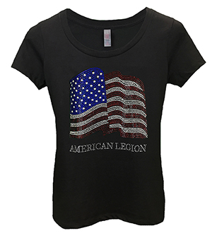 Rhinestone Flag T-shirt (Legion)