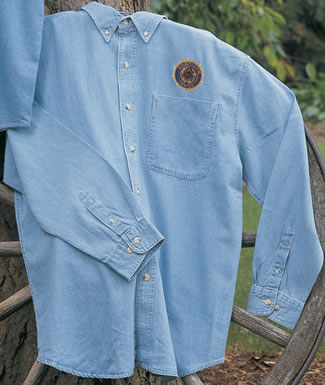 Long-Sleeve Denim Shirt - Legion Emblem (Mens)