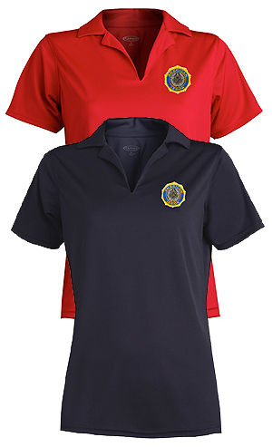 V-neck Performance Polo - Legion Emblem (Ladies)