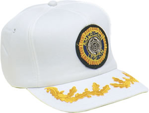 Gold Scrambled Eggs Cap - White Solid