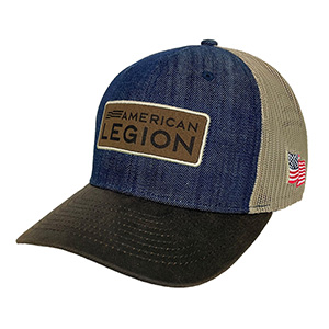 Leather Patch Mesh Cap (Legion Logo)