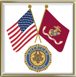 Marines/U.S. Crossed Flags Tack
