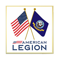 Navy Crossed Flags Tack (Legion Logo)