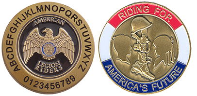 Coins-American Legion Flag & Emblem