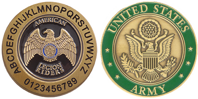 Coins-American Legion Flag & Emblem