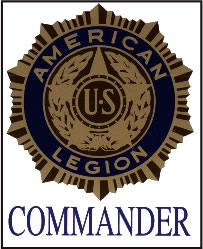 American Legion Commander Removable Bumper Sticker