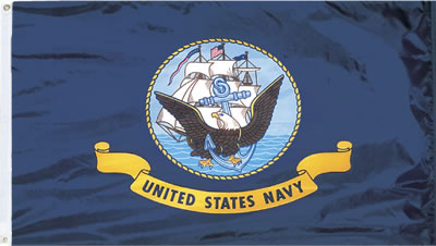 4 x 6 Outdoor Nylon Navy Flag