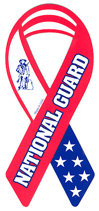 NATIONAL GUARD RIBBON MAGNET