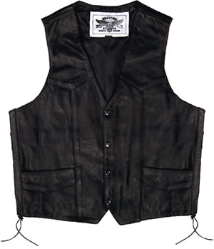 Blank Laced Leather Vest