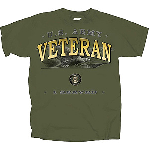 Veteran Eagle T-shirt (Army) - American Legion Flag & Emblem