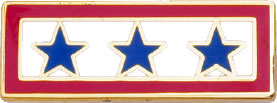 Blue Star Service Tack - Three Stars