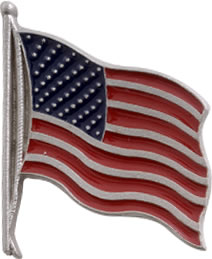 Pewter American Flag Tack