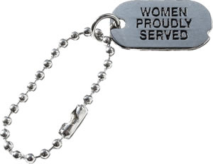 Dog Tag Tack (WOMEN PROUDLY SERVED)