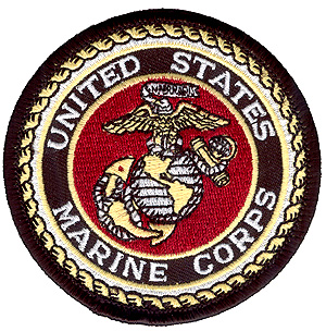 US Marine Corps Patch - American Legion Flag & Emblem