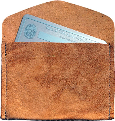 Chamois Card Case