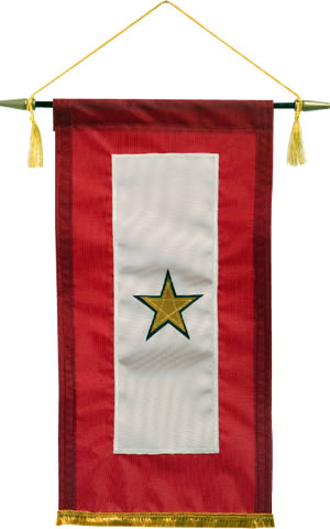 Deluxe Gold Star Service Banner