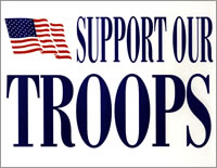 Support Our Troops Posters American Legion Flag Emblem