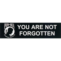 POW-MIA Removable Bumper Sticker