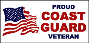 Proud Coast Guard Veteran Removable Bumper Sticker