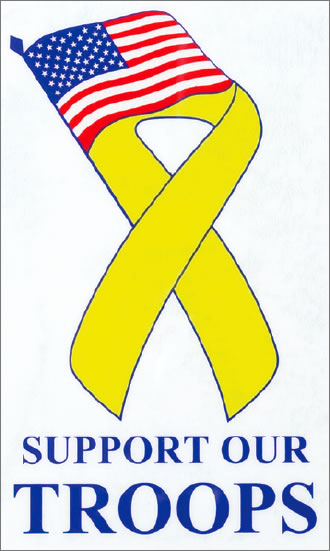 Support Our Troops Window Decal