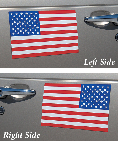 U.S. Flag Auto Magnet Set