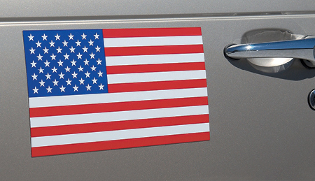 Left-Side U.S. Flag Auto Magnet