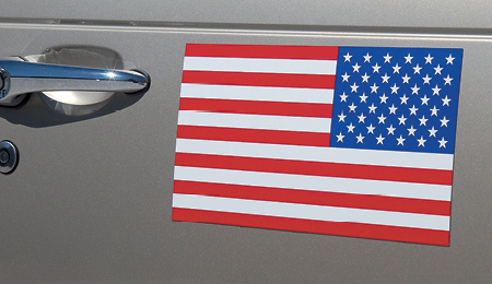 Right-Side U.S. Flag Auto Magnet