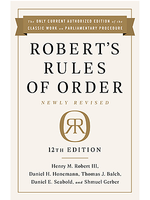 Robert's Rules of Order - 12th Edition