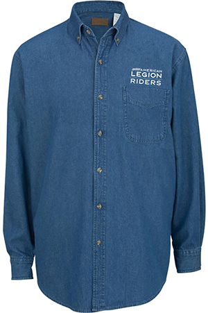 Long Sleeve Denim Shirt (Riders Logo)