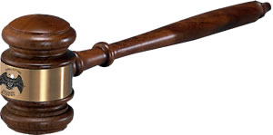 Legion Riders Walnut Gavel