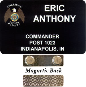 Legion Riders Name Tag - Printed, Magnetic Back