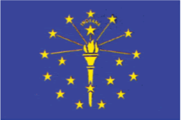 Indiana Outdoor Flag